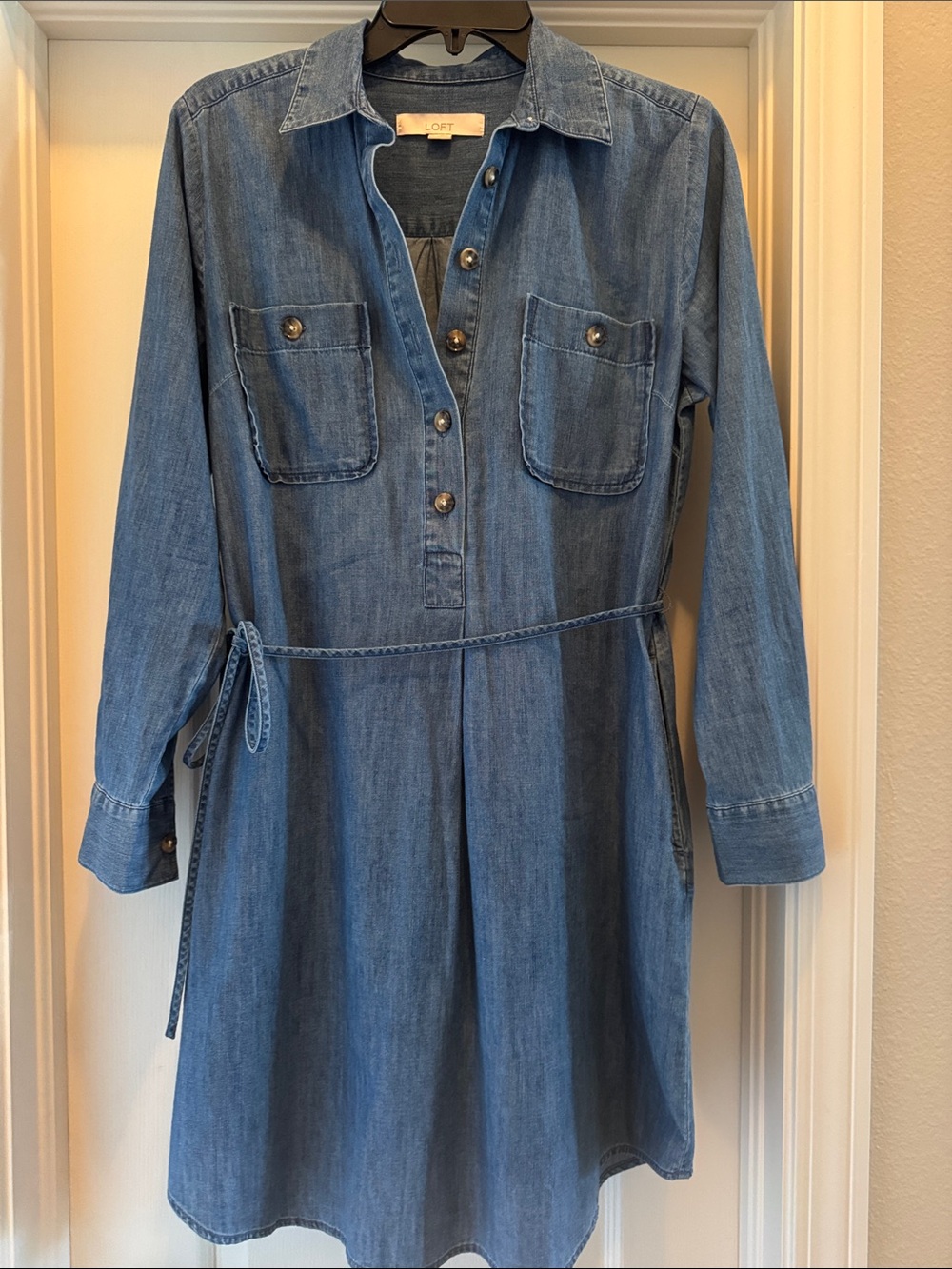 LOFT Women’s' Denim Shirt Dress S
